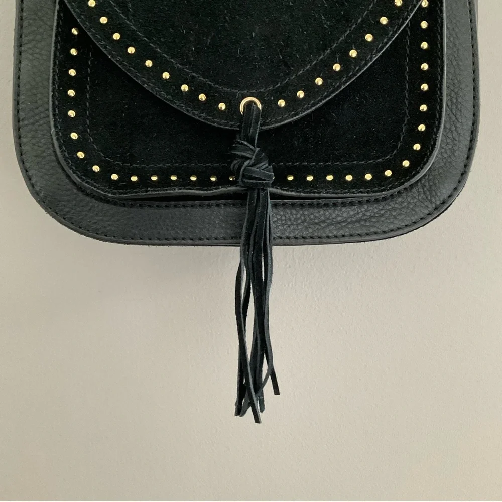 Vince Camuto Artera Saddle Leather/Suede Shoulder Bag. Like new. - Picture 9 of 13